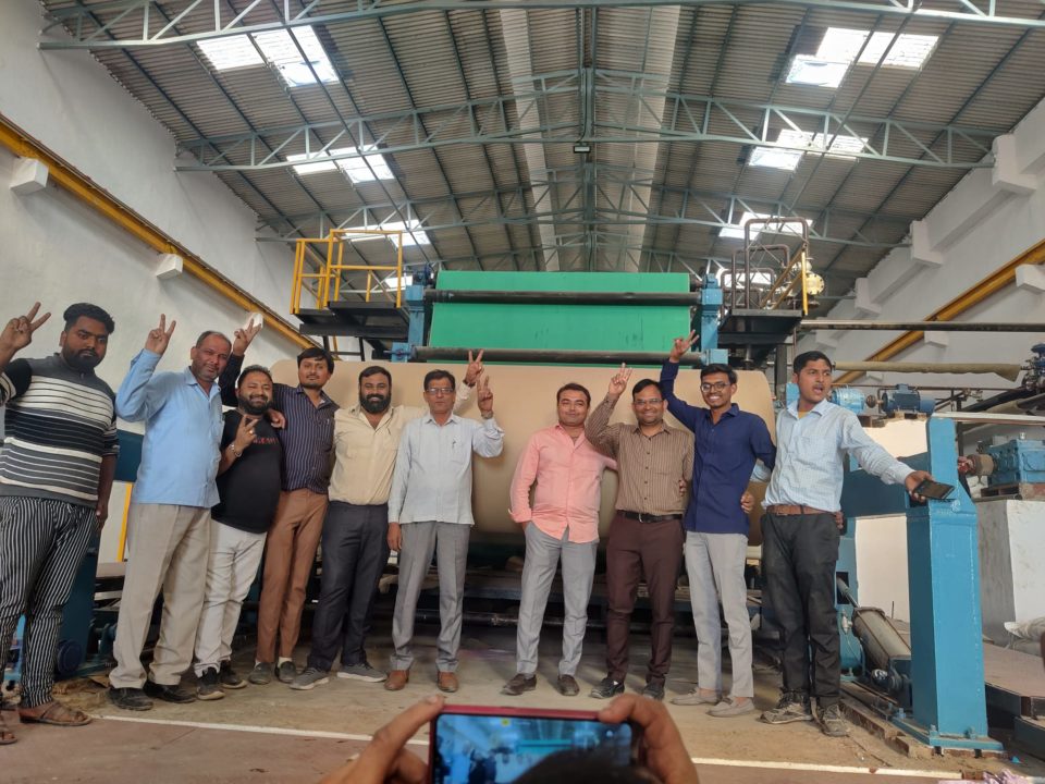 SPM Engineer's turnkey project started production in Balaji Kraft Paper