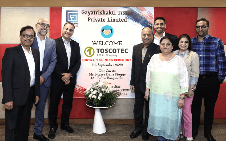 Toscotec to supply first tissue line to Indian Paper and Board manufacturer Gayatrishakti