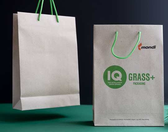 Mondi's IQ GRASS + PACKAGING gives luxury packaging a special touch