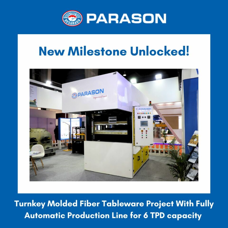 Exciting news from Parason Machinery for Turnkey Tableware Projects